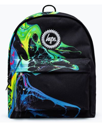 Hype Marble Ink Crest Backpack - Black