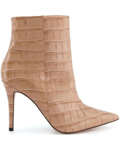 Dune 'octane' Leather Ankle Boots - Natural