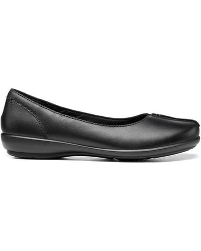 Hotter Slim Fit 'robyn' Ballet Court Shoes - Black