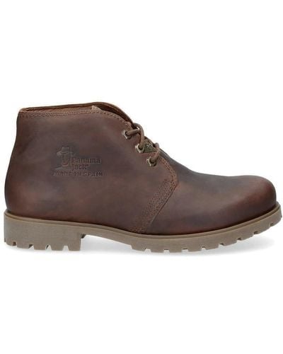 Panama Jack Havana Joe C10 Waterproof Leather Lace Up Chukka Ankle Boots - Brown