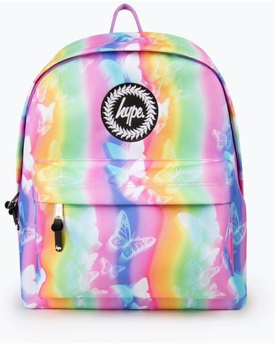 Hype Multi Butterfly Rainbow Backpack - Grey