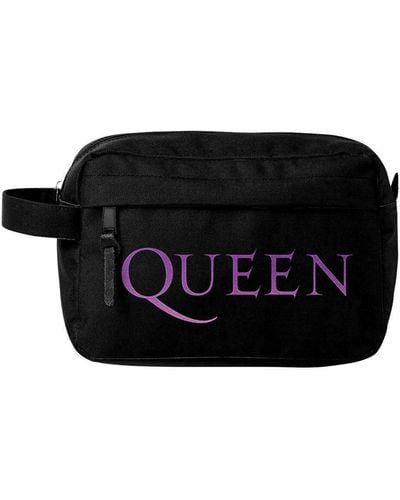 Rocksax Queen Wash Bag - Logo - Black