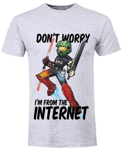 Grindstore Dont Worry Im From The Internet T-shirt - White