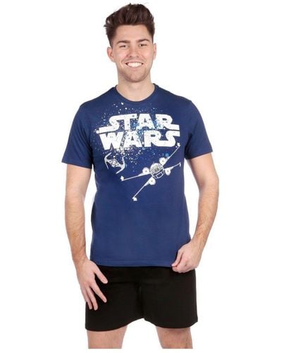Star Wars Logo Short Pyjamas - Blue