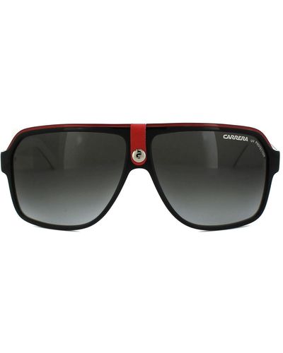 Carrera Aviator Black & White Black Gradient Sunglasses