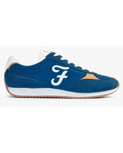 Farah 'santo' Casual Lace Up Trainers - Blue