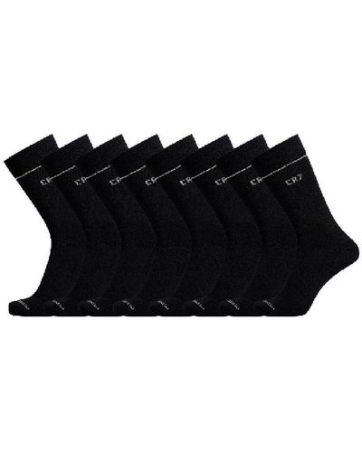 Cr7 7 Pack Soft Natural Bamboo Office Home Indoor Luxurious Socks - Black