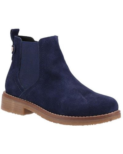 Hush Puppies 'maddy' Suede Leather Ankle Boots - Blue
