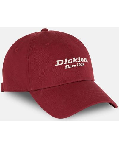 Dickies Everyday Twill Cotton Cap - Red