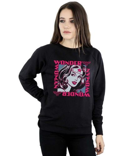 Dc Comics Wonder Woman Framed Goddess Sweatshirt - Black