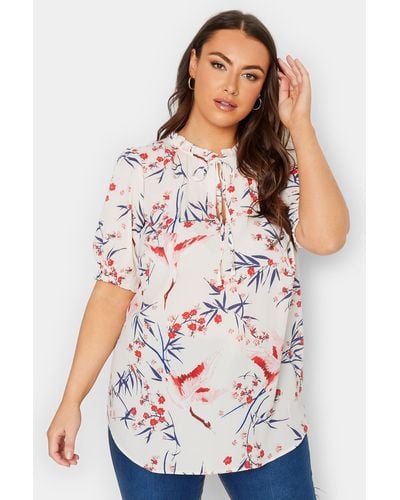 Yours Printed Blouse - White