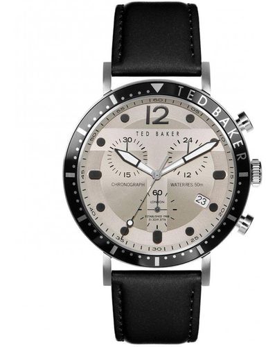 Ted Baker Marteni Chronograph Stainless Steel Fashion Quartz Watch - Bkpmrs205 - Black
