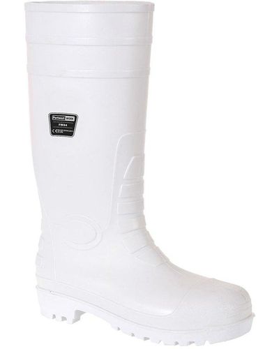 Portwest Safety Wellington Boots - White