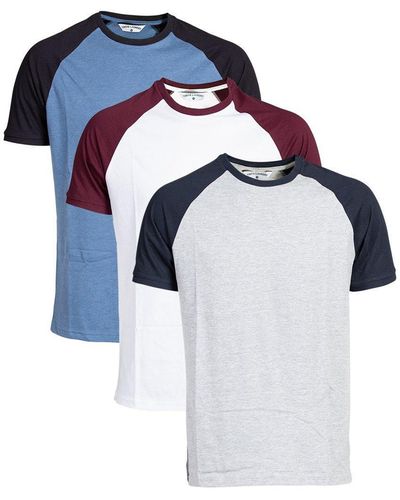 Tokyo Laundry 3-pack Raglan Short-sleeve T-shirts - Blue