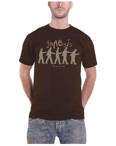 Genesis The Way We Walk Cotton T-shirt - Brown