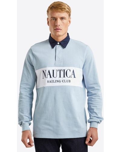 Nautica 'murray' Rugby Shirt - Blue