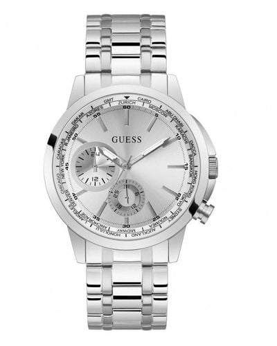 Guess Spec Stainless Steel Fashion Analogue Watch - Gw0490g1 - Grey