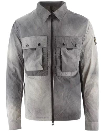 Belstaff Tour Old Silver Overshirt Grey Jacket