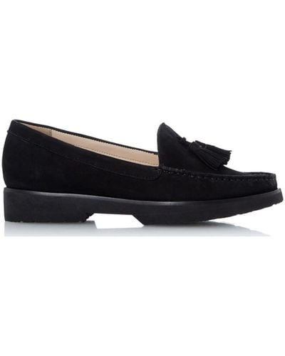 Dune 'galaxys' Leather Loafers - Black