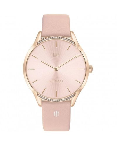 Tommy Hilfiger Grey Stainless Steel Classic Analogue Quartz Watch - 1782215 - Pink