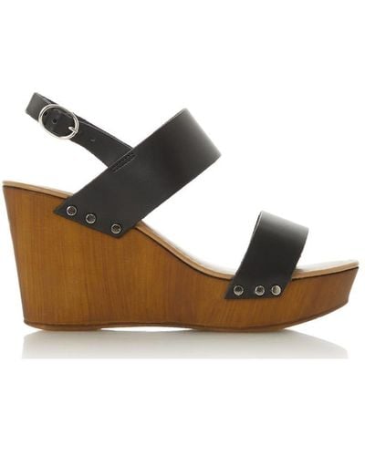 Dune 'kimmey' Leather Wedges - White