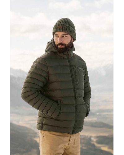 Animal Gunnar Recycled Jacket Comfort Fit Lightweight Padded Warm Coat - Green