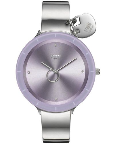 Storm Liana Lavender Stainless Steel Fashion Analogue Watch - 47514/lav - Grey