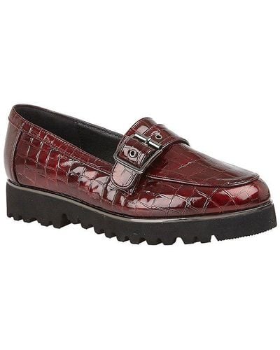 Lotus Red 'macy' Patent Loafers - Brown