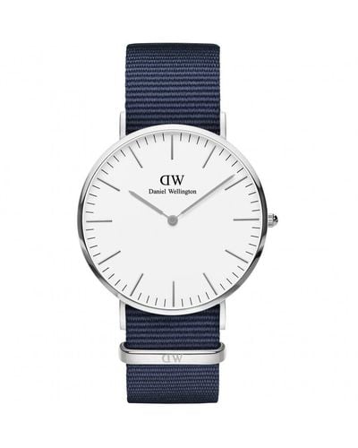 Daniel Wellington Classic 40 Bayswater Stainless Steel Classic Watch - Dw00100276 - Blue