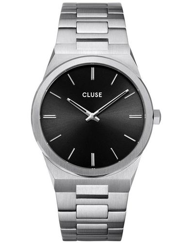 Cluse Vigoureaux Stainless Steel Fashion Analogue Watch - Cw0101503004 - Black