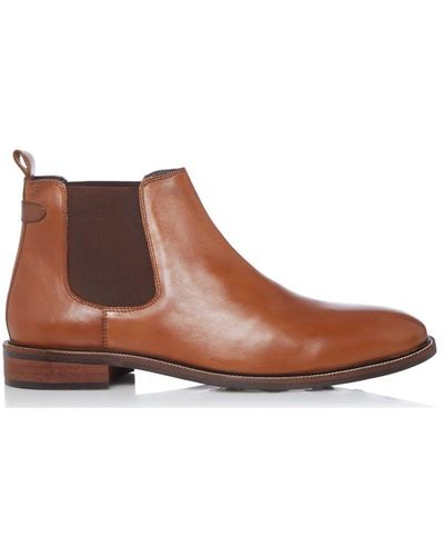 Dune 'chappel' Leather Chelsea Boots - Brown