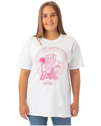 Barbie Malibu Off Campus Housing Short-sleeved T-shirt - White