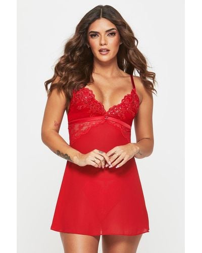 Ann Summers Icon Chemise - Red