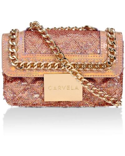 Carvela Kurt Geiger 'micro Bailey' Sequin Bag - Pink