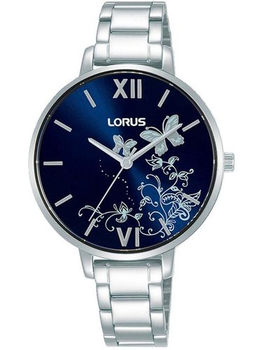 Lorus Stainless Steel Classic Analogue Quartz Watch - Rg299sx9 - Blue