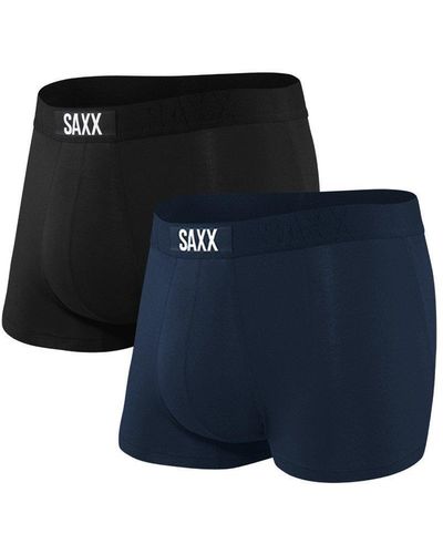 Saxx Underwear Co. Vibe Super Soft Trunk 2 Pack - Blue