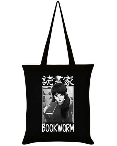 Grindstore Tokyo Spirit Bookworm Tote Bag - Black