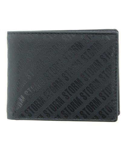 Storm Black 'renton' Leather Wallet