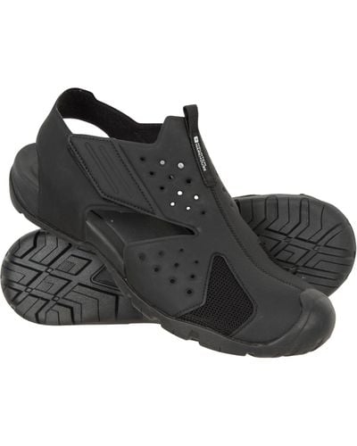 Mountain Warehouse Coast Adaptive Shandals Toe Covered Summer Sandals - Black
