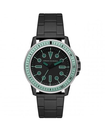 Armani Exchange Stainless Steel Fashion Analogue Quartz Watch - Ax1858 - Black