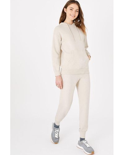 Accessorize Knit Longline Lounge Hoody - Natural