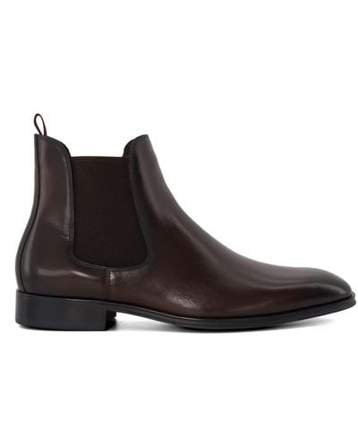 Dune 'mandatory' Leather Chelsea Boots - Brown