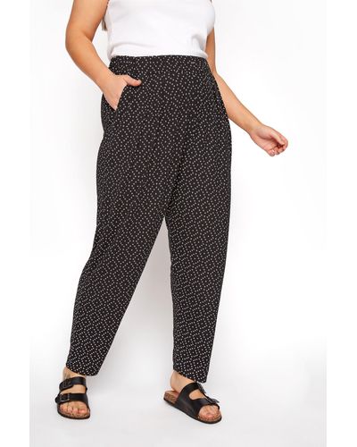Yours Harem Trousers - Black