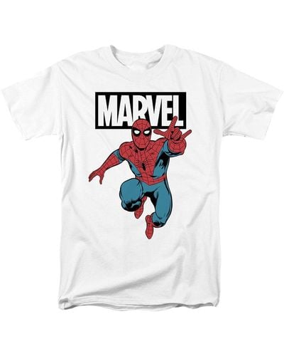 Marvel Spiderman Jump T-shirt - White