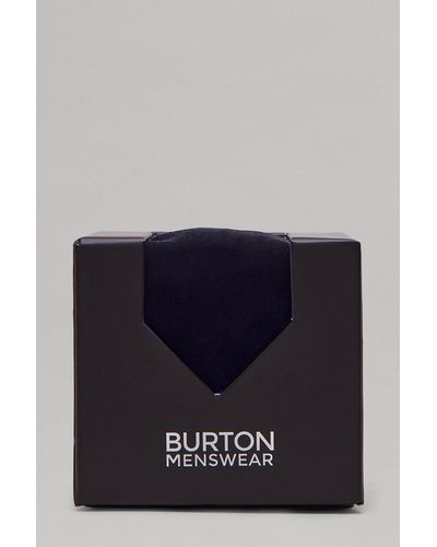 Burton Navy Velvet Tie And Cuff Links Gifting Box - Blue