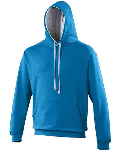 Awdis Varsity Hooded Sweatshirt Hoodie - Blue
