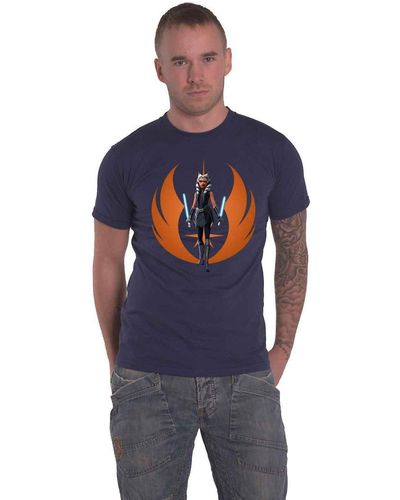 Star Wars Ahsoka Rebel Pose T-shirt - Blue