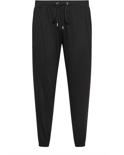 Evans Tapered Jersey Trousers - Black