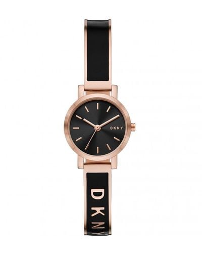 DKNY Soho Stainless Steel Fashion Analogue Quartz Watch - Ny2961 - Black