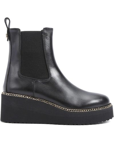 Carvela Kurt Geiger 'highrise Ankle' Leather Boots - Black